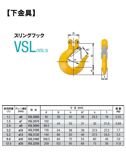ピンタイプダブルスリング D-VD-VSL4 | 吊具屋ドットJP